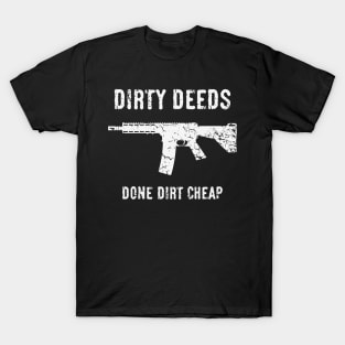 Dirty Deeds Done Dirt Cheap (Heavy Metal / Hard Rock / White) T-Shirt